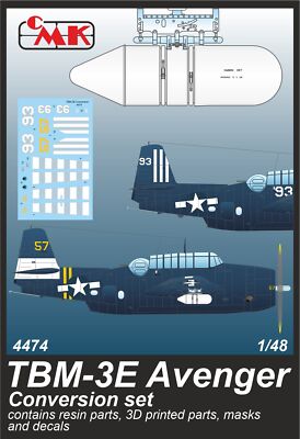 MW22 CMK 4474 TBM-3E AVENGER CONVERSION SET 1/48 / FOR ACCURATE/ACADEMY KITS  AC