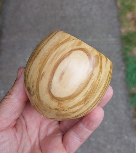 Olive Wood Small Bowl! Beautiful Grain ๐ ~Dovecote Woodworking~ (674) - Picture 10 of 13