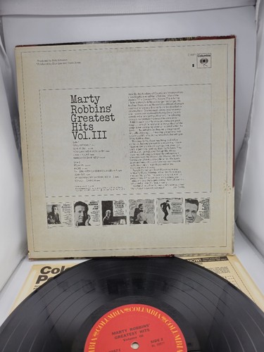 Marty Robbins' Greatest Hits Vol. III Vinyl, LP 1971 Columbia – C 30571 - Picture 6 of 6
