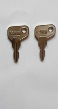 2 X # 802 Linde 802 Forklift MASTER PLANT KEYS Fits electric fork lift trucks