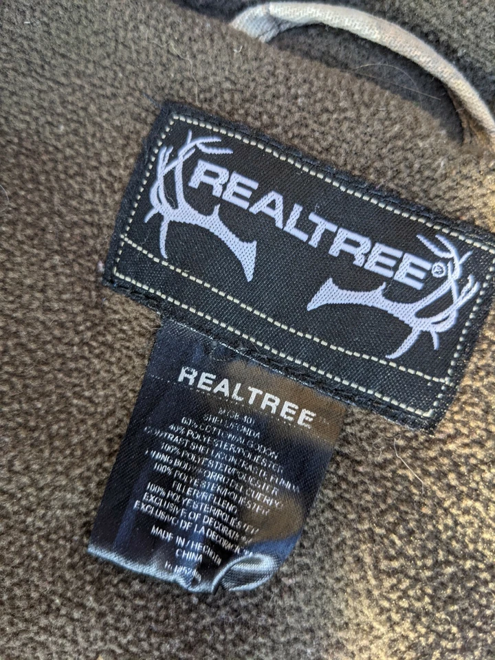 Realtree Camouflage Vest Mens Size M 38/40 Hunter Trees Brown Lined - Image 3 of 4