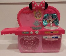 Disney Minnie Mouse Kitchen Countertop Size Pretend Pink Play Set Oven Sink