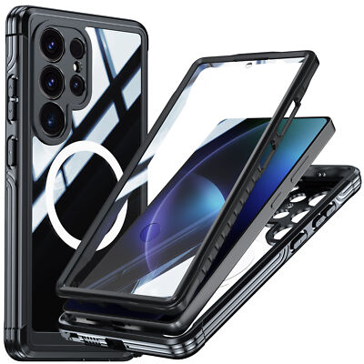 For Samsung Galaxy S26 Ultra S25 S24 Mag Safe Case Full Body Screen Protector