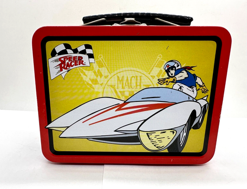 VRHTF NHRA "RARE VTG COLORFUL SPEED RACER MINI LUNCH BOX" 1999 - Tin Box Company - Picture 5 of 17