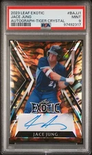 2023 LEAF EXOTIC JACE JUNG TIGER CRYSTAL AUTO #4/5 PSA 9 MINT
