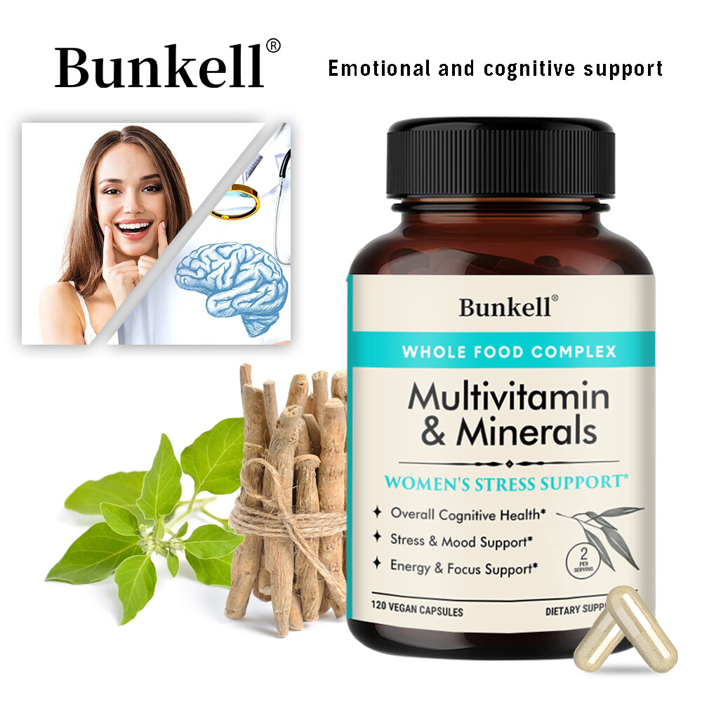 Multivitamin & Minerals for Women + Stress Support + Whole Organic Foods