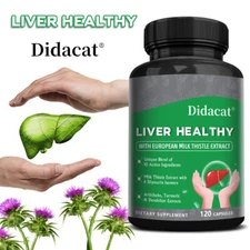 Liver Health Formula Milk Thistle Artichoke Dandelion Root Beetroot Detox