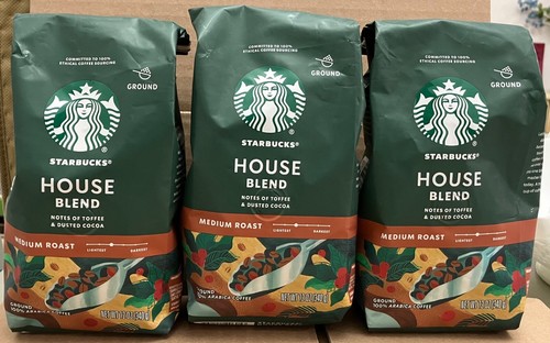 Starbucks House Blend Ground Coffee 3 Packages Medium Roast | eBay