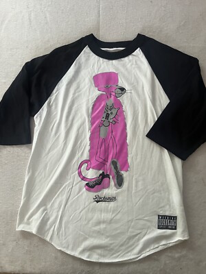 Rocksmith Womens Size Large Pink Panther Long Sleeve Top Tshirt Tee 100% Cotton