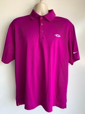 NIKE GOLF Dri-Fit Purple Short Sleeve Golf Polo Shirt Men's Size Large