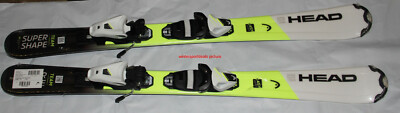 NEW HEAD Supershape team Easy kids skis 107cm + size adjustable bindings SLR4.5 