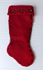 vintage mini stocking red does not hang
