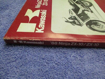 ATテキスト Kawasaki OEM service manual ZX-10 Ninja 1988 | eBay