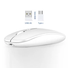 USB-C + 2.4GHz USB-A Wireless Mouse for MacBook Pro/MacBook Air/Laptop/iMac/iPad