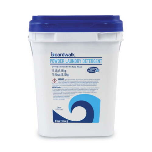 Boardwalk Laundry Detergent Powder, Crisp Clean Scent, 18 lb Pail