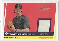 2016 Heritage Baseball Clubhouse Collection Gerrit Cole Pirates