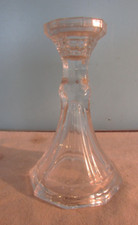 6" GLASS TAPER Candle Sticks holder ORNATE DECORATIVE