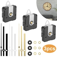3pcs Quartz Clock Movement Hands Mechanism DIY Replacement Repair Parts Kit