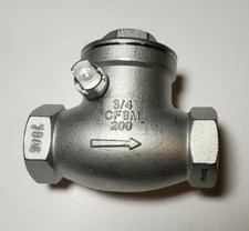 FNW 3/4 in. FNW16B200F Threaded Check Valve 200# Stainless Steel 