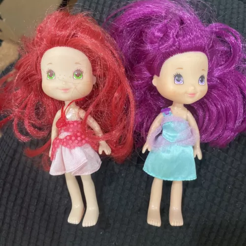 hasbro strawberry shortcake and plum pudding 6 inch dolls