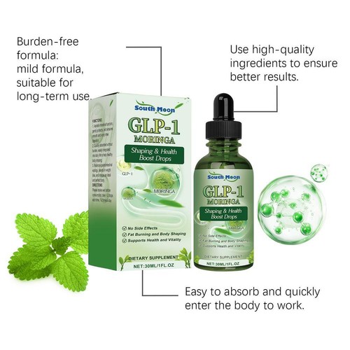 30ml GLP-1 Moringa Slimming Health Boost Drops Liquid - Fat Burning Body Shaping - Picture 8 of 14