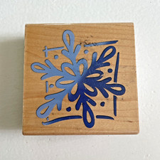 Stampendous - Christmas Rubber Stamp - Snowflake Square Q074