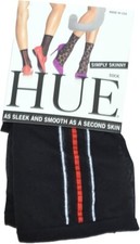 HUE Women s Simply Skinny Socks Black Sheer B...