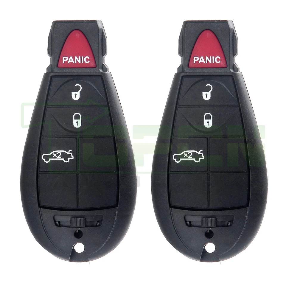 2 para Dodge Challenger 2008-2014 entrada sin llave mando a distancia coche llavero Foto 2 de 4