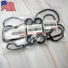 US 1 Set 6Cyl Valve Cover Gasket Kit W/ Spark Plug Tube Seal For Toyota Lexus