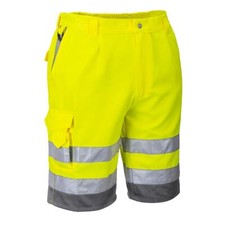 Image of Portwest Hi-Vis Contrast Shorts Durable Reflective E043