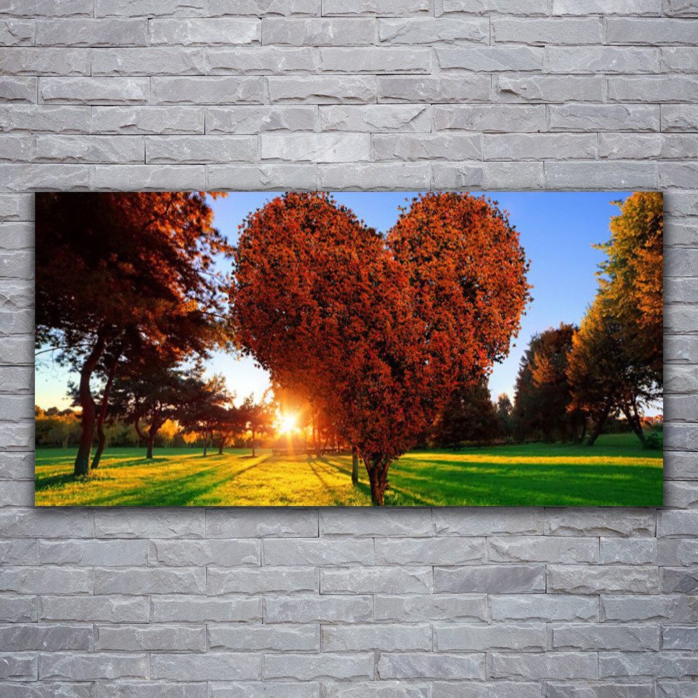 Tableau image arbres solaires pour ambiance zen dans la chambre