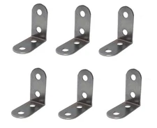 Meccano Angle Bracket 2x2 Holes x 6 (12a)