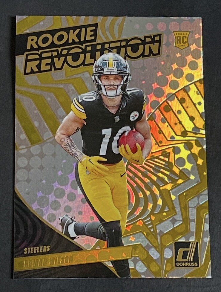 2024 Panini Donruss Roman Wilson Rookie Revolution RC #19 Steelers