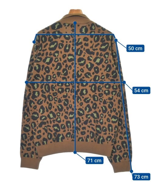 Carhartt Sweaters BrownxNavyxKhaki(Leopard Pattern) L
