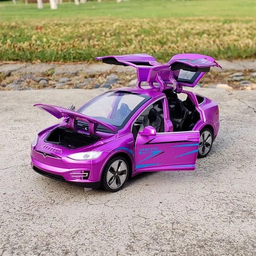 1:32 Sport Racing Car Kids Tesla Model 3 Children Toys Diecasts Collection Gift - Picture 4 of 29