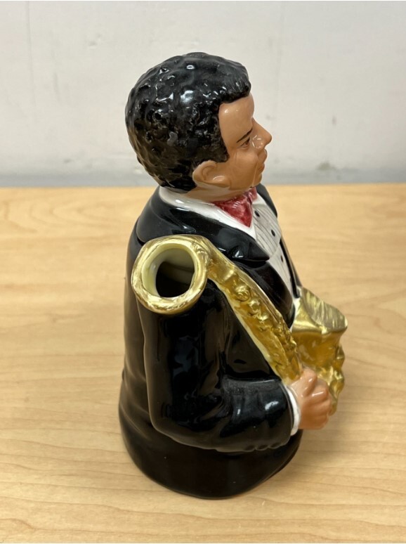 Fitz & Floyd Saxophone Musician Teapot Omnibus Sri Lanka 6x4 RARE