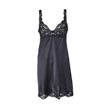 goth lace slip dress