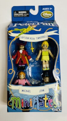 Disney Peter Pan MiniMates Captain Hook Tinkerbell Michael John 2013