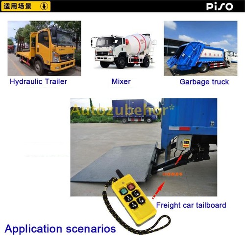 New PISO F6WB Wireless Remote Controller IP67 Special For Tailboard Vehicle - Picture 6 of 14