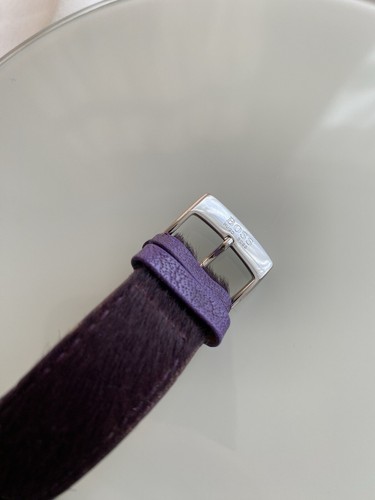HUGO BOSS WATCH Swiss Made with purple pony leather strap Quartz - Picture 3 of 7