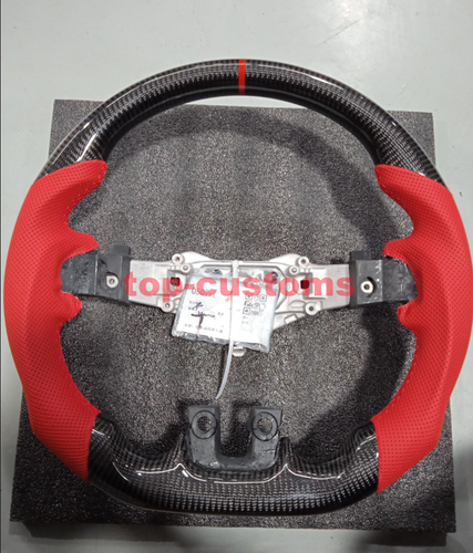 NEWEST REeal Carbon Fiber Steering Wheel for 2012-2014 charger r/t challenger - Picture 2 of 2