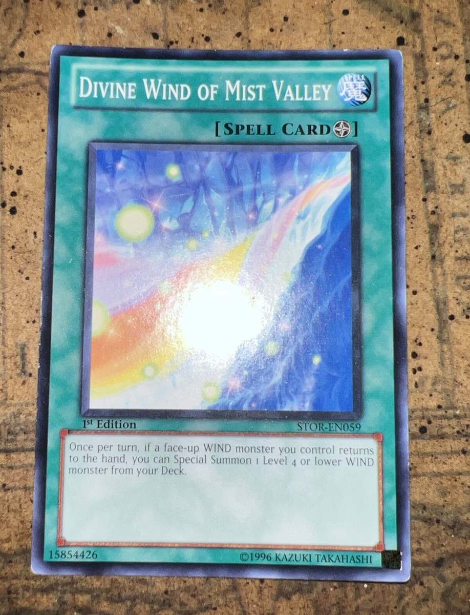 yugioh divine wind trap card Dragunity BLGG-EN015 Yu-Gi-Oh! Cannot be destroyed by battle Yugioh! Divine Wind of Mist