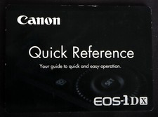 Original Canon EOS-1Dx Quick Reference Guide 2012 Edition - Excellent