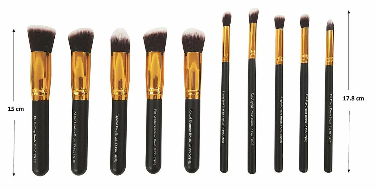 Black And Gold Makeup Brushes Saubhaya Makeup