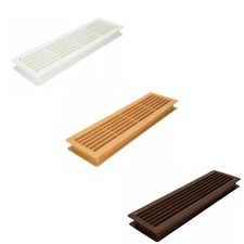 Door Bathroom Air Vent Grille 460mm x 135mm Two Sided Ventilation Cover