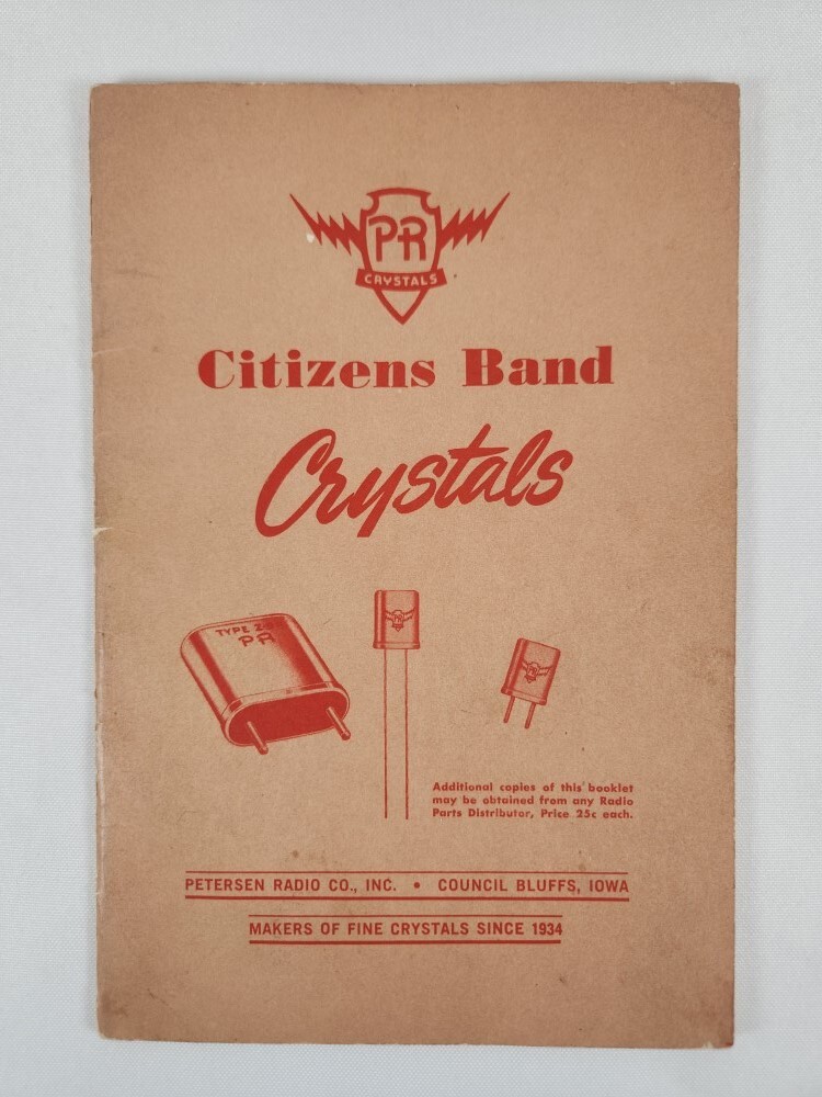 Citizens Band Crystals ~ Petersen Radio Co. (Council Bluffs, IA)