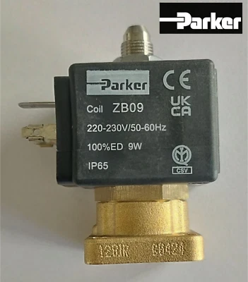 Parker Valve for Espresso Coffee Machines 220-230 VAC, type 128IR ZB09