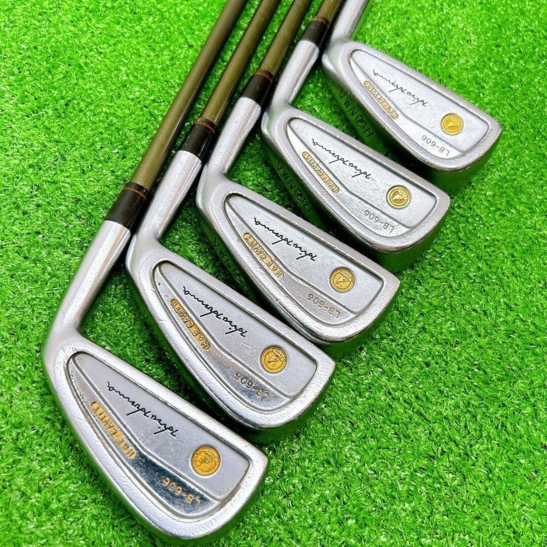 Set De Fers De Golf Honma LB-606 Gaucher - 10 Clubs (3 à 11,SW) - Tige Graphite Flex R-1 - Occasion Avec Rayures