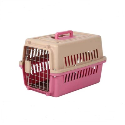 Portable Hard Sided Cat Little Dog Kennel Air Travel Pet Cage