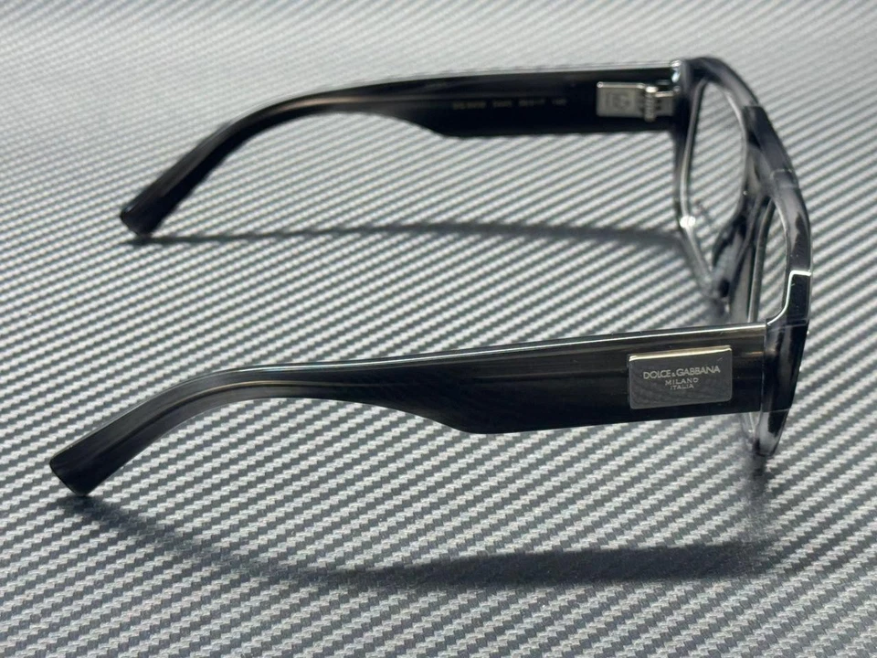 DOLCE & GABBANA DG3406 3440 Striped Grey Men's 56 mm Eyeglasses - Image 4 of 4